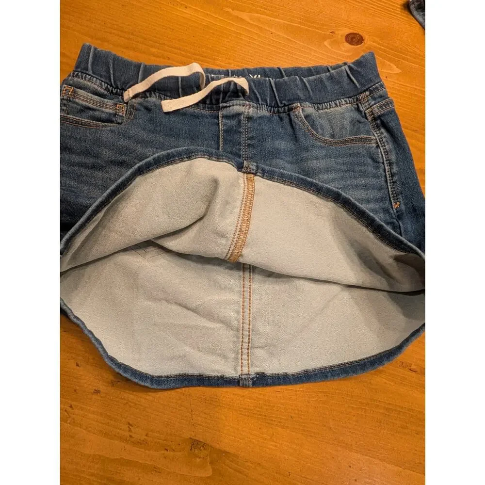 Gap Kids Denim Skirt, Size XL 12, Elastic Waist, Medium Wash, LN